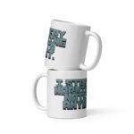 White glossy mug
