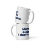 White glossy mug