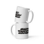 White glossy mug