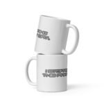 White glossy mug