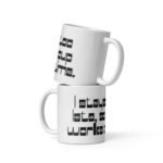 White glossy mug