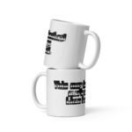White glossy mug