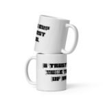 White glossy mug